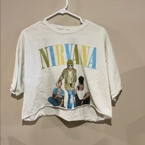 Vintage UO Nirvana Crop